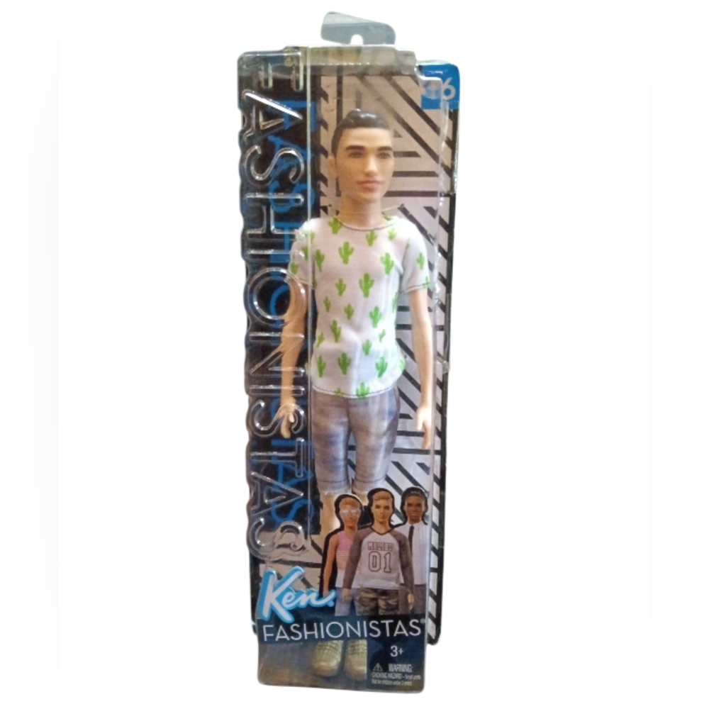 Barbie Ken Fashionistas Doll #16 Box Taped But Ken Not Removed